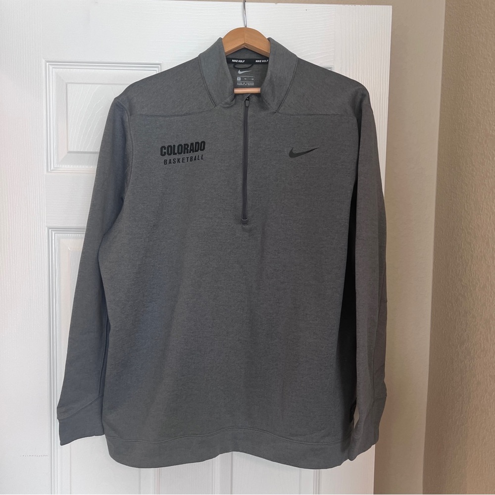 Nike Golf University of Colorado Basketball Pullover 1/4 Zip Size XL Buffs H2